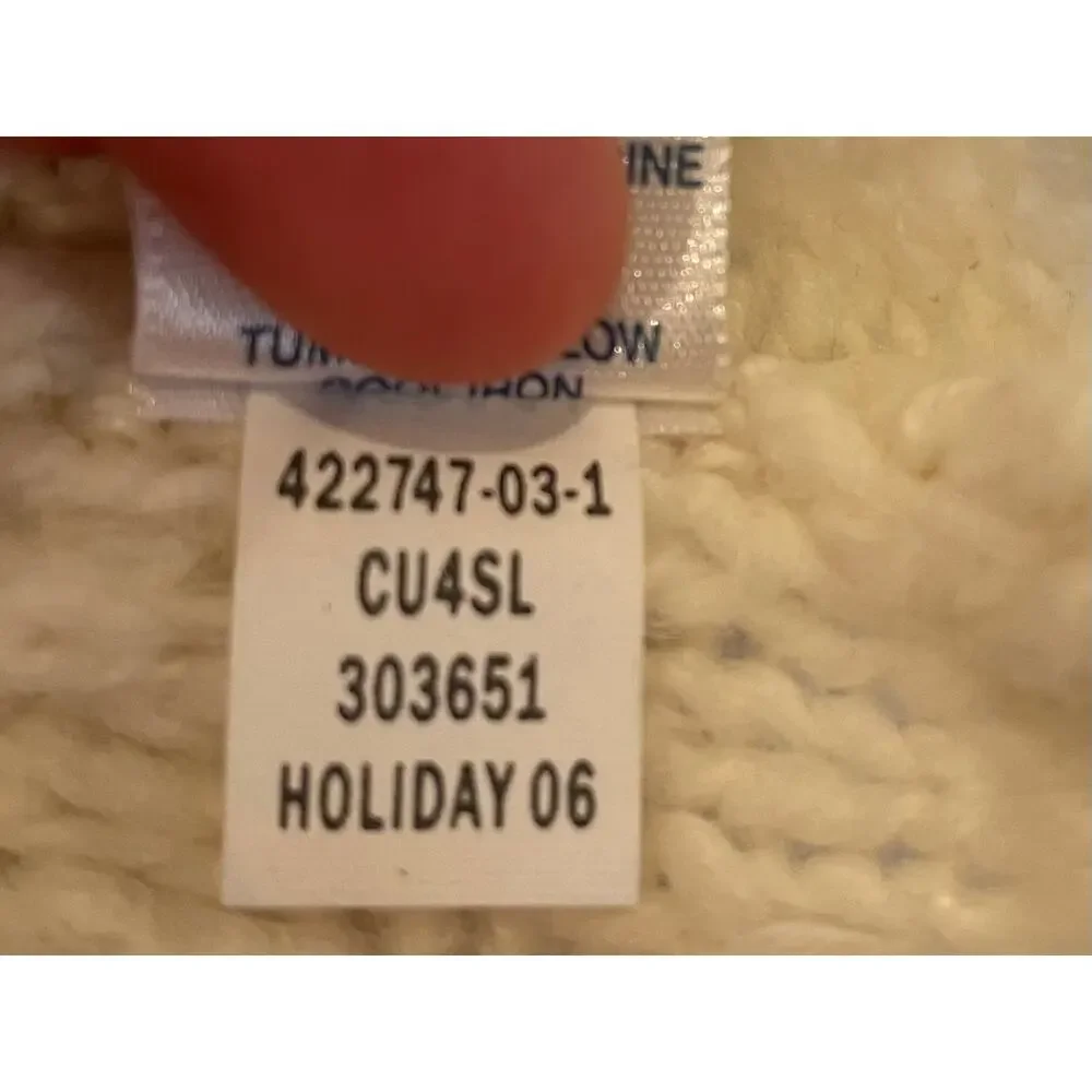 Vintage Old Navy Girls Ivory Long Sleeve Button Down Cardigan, Coquette, 3T
